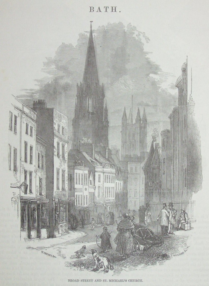 Wood - Broad Street and St.Michael's Church. - Williams